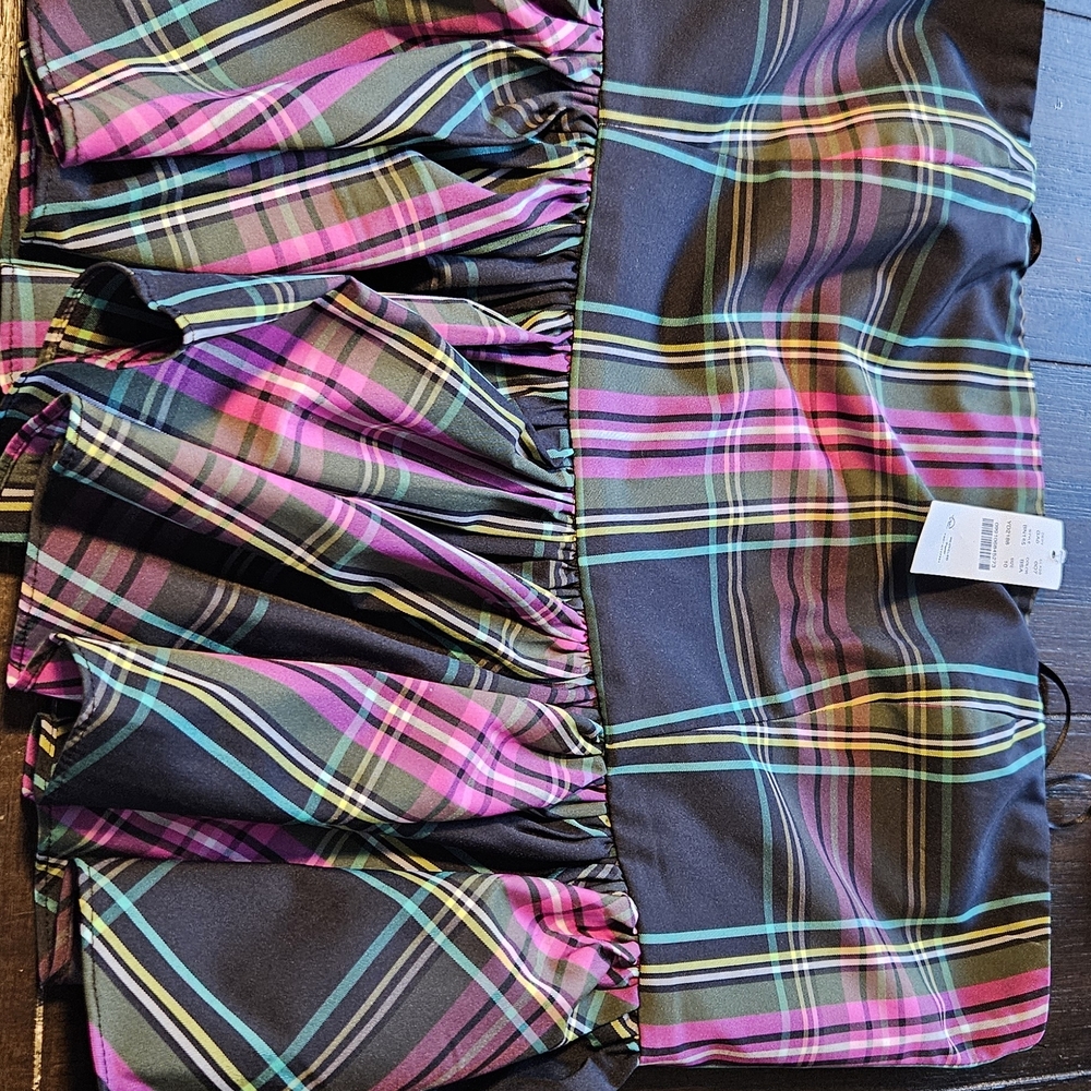 Plaid, Strapless Jcrew Top